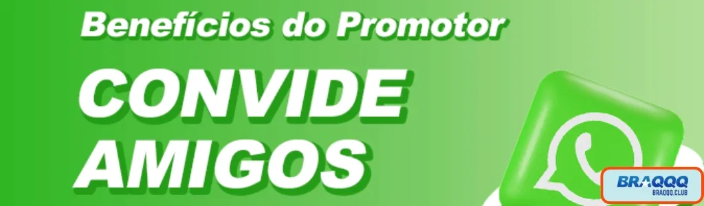 Promotor ganhando comissão com a plataforma BRAQQQ